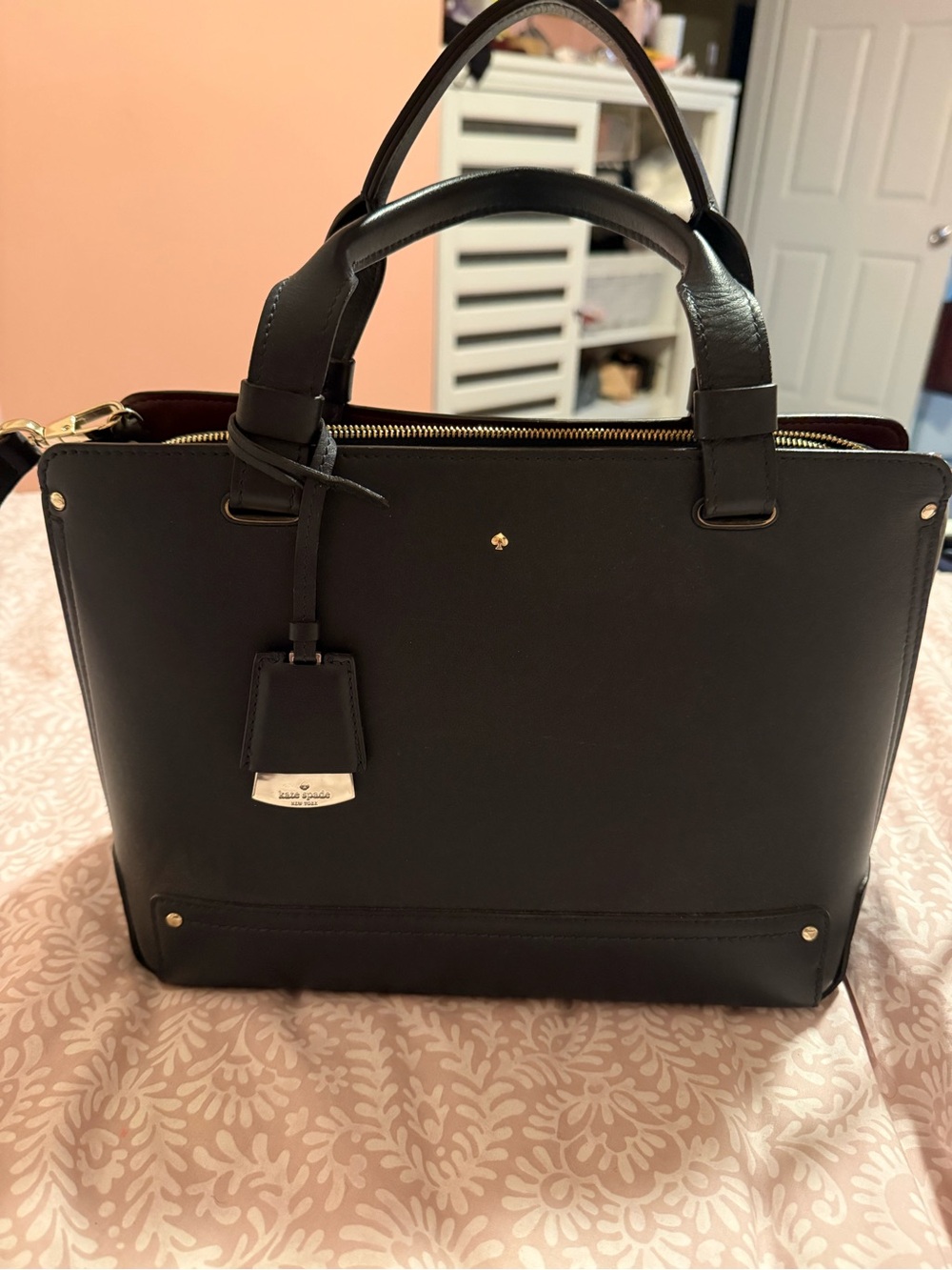 kate spade Navy Blue Leather Satchel